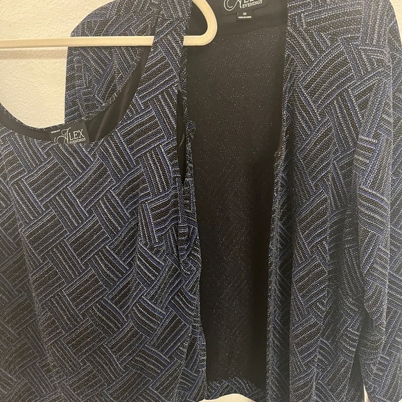 Alex Evenings 2-Piece Sparkle Twinset Jacket & Tank Top | Plus Size 3X - Picture 6 of 15